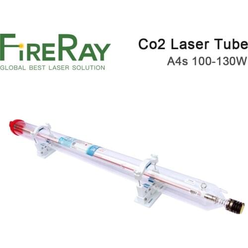 FireRay Yongli A4s 100W CO2 Laser Glass Tube Wooden Case Box Length 1450 Dia. 80mm for CO2 Laser Engraving Cutting Machine
