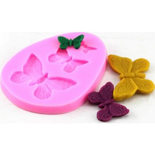 3 butterfly Series Shaped Sugarcraft Soap Mold 3D Fondant Chocolate Cake Mold For Candy Cookies DIY Cake Decorating Baking Mould