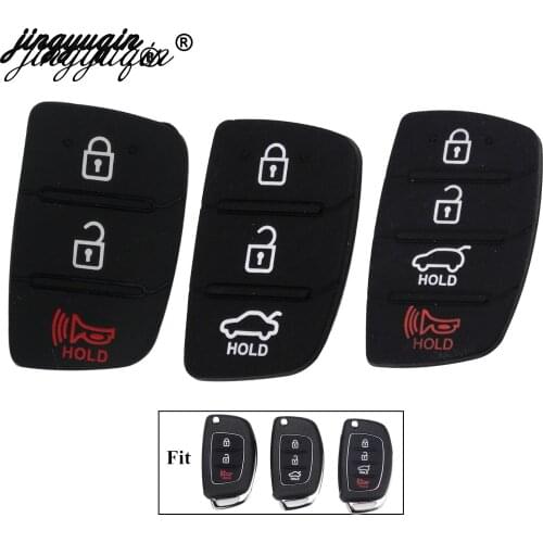 Jingyuqin 2/3/4 Buttons Replacement Remote Car Key key Shell Repair For Mistra Hyundai HB20 SANTA FE IX35 IX45 Key Cover Case