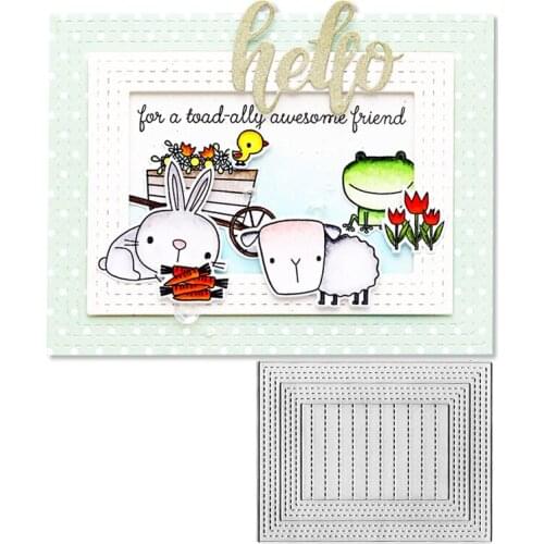 Julyarts Frame Die Scrapbooking Die Cutting Metal for Scrapbooking Stencils Metal Dies Card Making hobby die cutting for paper