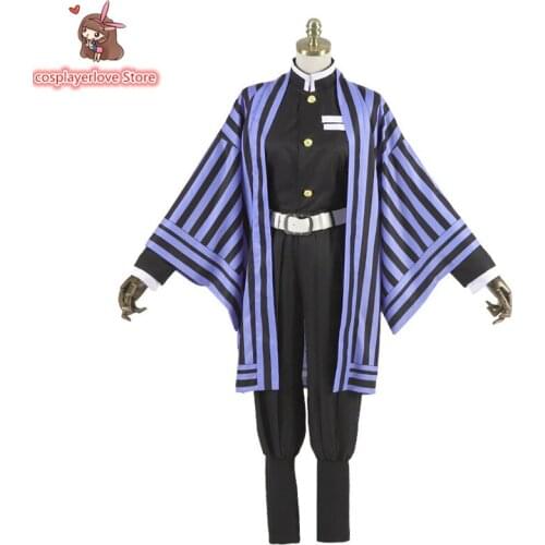 Demon Slayer: Kimetsu no Yaiba Iguro Obanai Cosplay Costume for Halloween Christmas Costume