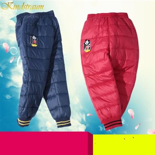 2019 New Boys Pants Girls Leggings Children Pants Girls Winter Children Down Warm Trousers Baby Autumn kids Boys Child Clothes
