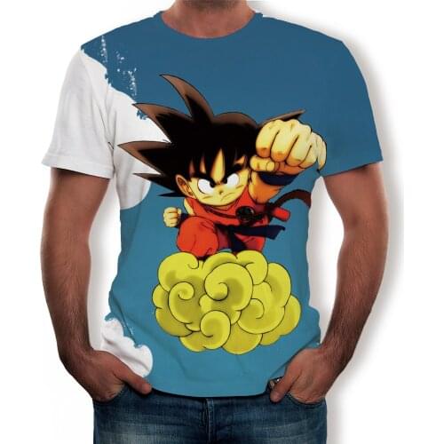 Summer Fashion New Anime Cartoon Character Daquan Mens 3D Printing Pattern Childrens T-shirt Casual Cool Top