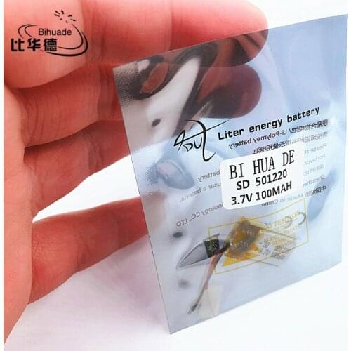 Li-Po 3.7V 100mAh 501220 Lithium Polymer Li-Po li ion Rechargeable Battery cells For Mp3 MP4 MP5 GPS