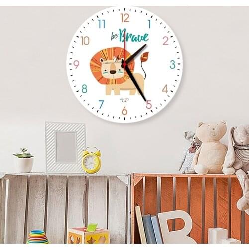Cute Cartoon Wall Clock Creative Nordic Digital Big Size Modern Silent Bedroom Quartz Wall Clock Reloj Pared Home Decor DL60WC