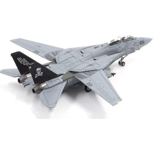1/72 U.S. Navy Alloy Die-casting Aircraft Model F14 F-14A Tomcat Fighter VF-84 Pirate Flag Skull Squadron Military Weapon Toys