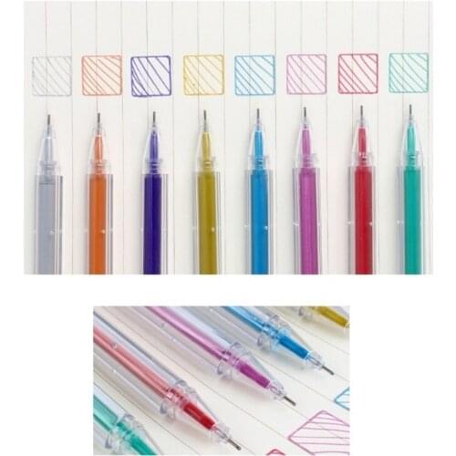 Pen Fine point color liner set Transparent Bling bling highlighter marker drawing pens Album art Stationery School