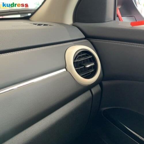 For Mitsubishi RVR/ASX/Outlander Sport ES 2020 2021 Carbon Fiber Car Air Vent Cover A/C Air Condition Sticker Covers Accessories