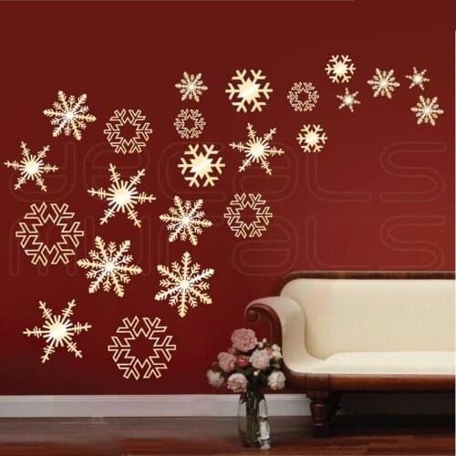Wall decals SNOWFLAKES Holidays Christmas Decor - Surface graphics by Decals Murals SD-004