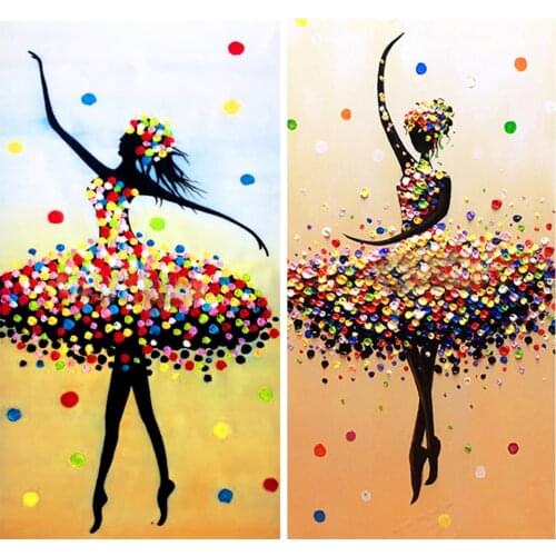 New 5D DIY Diamond Mosaic Embroidery Dancer Art Full Square/Round Rhinestone Diamond Painting Home Decoration Gift