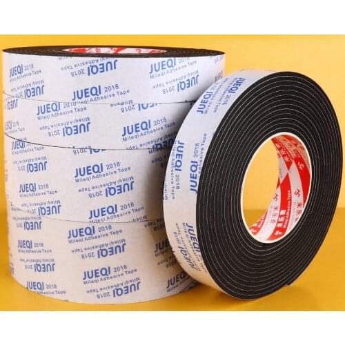 EVA single-sided Foam tape black white color adhesive Tape 2mm&3mm thick 5M length Soundproof sealing High viscosity rubber tape