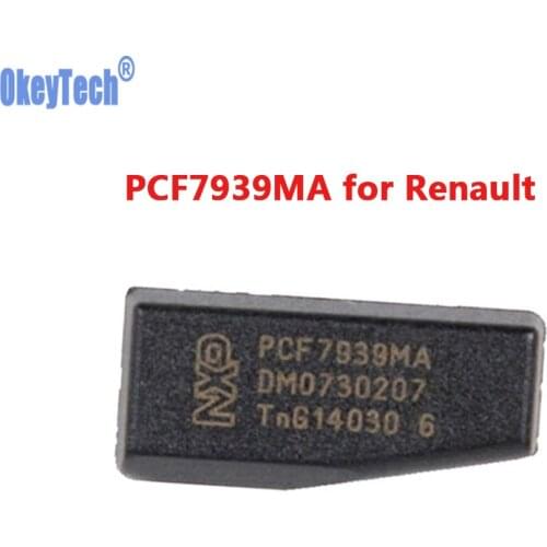 OkeyTech PCF7939MA PCF7939 TP39 Original Car Key Chip Transponder Blank Chips for Renault Auto Car Key Ceramics Chip