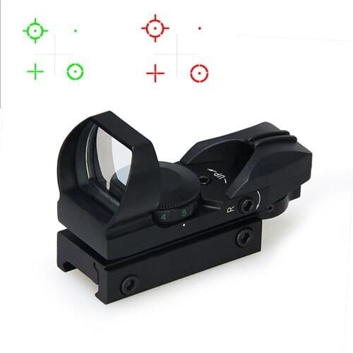 PPT Tactical 1X Magnification 4 Reticle Mini Red Green Dot Scope For Outdoor CS Wargame Hunting HS2-0097