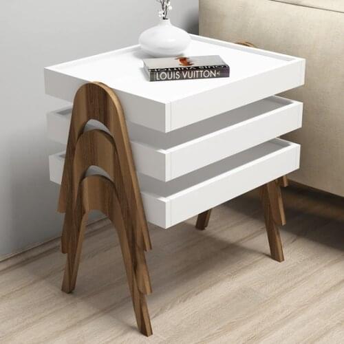 Modern Variant Concept Roman Tray Zigon Coffee table Walnut-White coffe table table basse