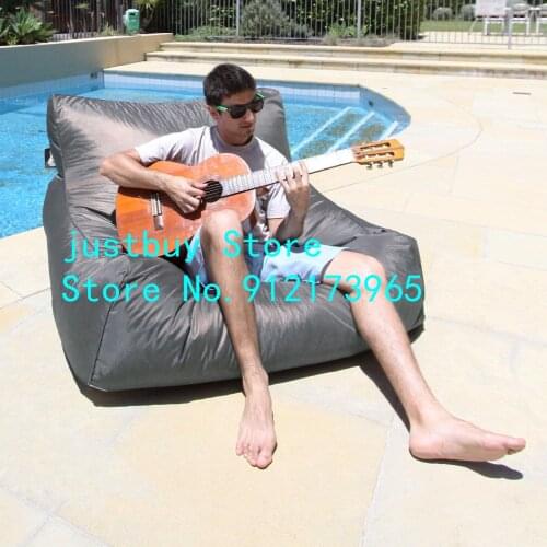 Modern waterproof fabric outdoor custom size massage plush bean bag, pool side lake adults beanbagsofa
