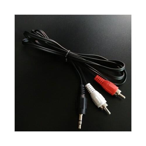 3.5mm stereo adapter headphone jack to 2 RCA jack adapter audio cable, 3.5mm Male to 2x RCA Female