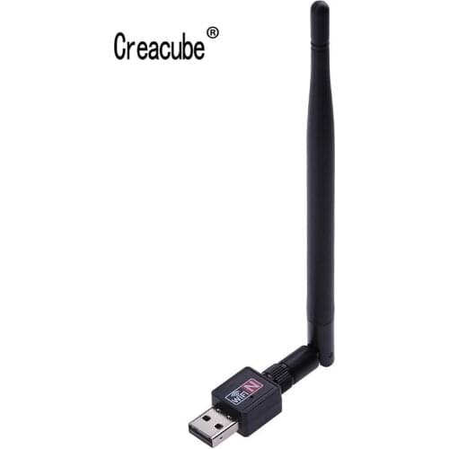 Creacube Mini USB Wifi Adapter 150Mbps 5dBi WiFi Dongle Wi-fi Receiver Wireless Network Card 802.11b/n/g wifi Ethernet For PC