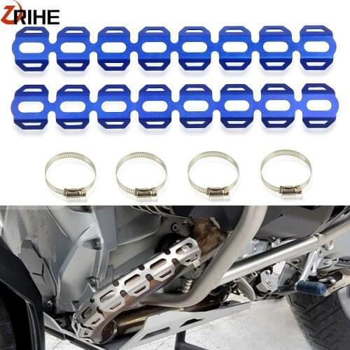 XT1200Z Super Tenere Motorcycle Exhaust Muffler Pipe Protector Heat Shield Cover Protect For Yamaha XT 660R XT660R XT660Z Tenere