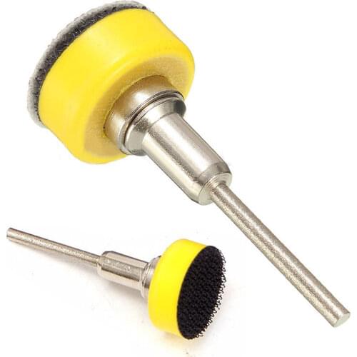 1'' Hook & Loop Backer 1/8inch Shank + 100Pcs Grit 100/180/240/1500/3000 SandPaper Mixed Set Abrasives Sand Sheets