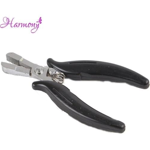 1pcs/lot Stainless Steel Hair Pliers For Flat Tip Hair Extension Multi Functional Micro Rings Removal Hair Extension Pliers