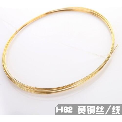1pc brass wire H62 copper wire brass wire brass rod 1mm-5mm copper wire round wire thin round rod solid