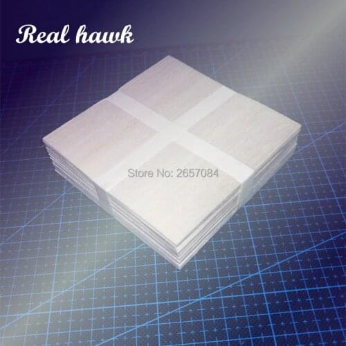10pcs AAA+ Balsa Wood Sheet 100x100x1mm Model Balsa Wood Can be Used for Military RC plane Models etc Smooth DIY