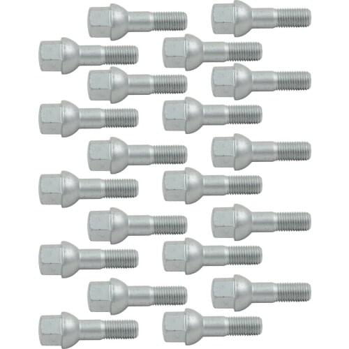 20PCS Wheel Lug Bolts Nuts Set for Mercedes-Benz C E Class SL CLK SLK A0009904807