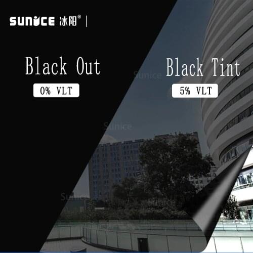 5% VLT Dark Black Window Tint Film Car Auto House Commercial Heat Insulation Film Privacy Protection Solar Film 50cm x 300cm New