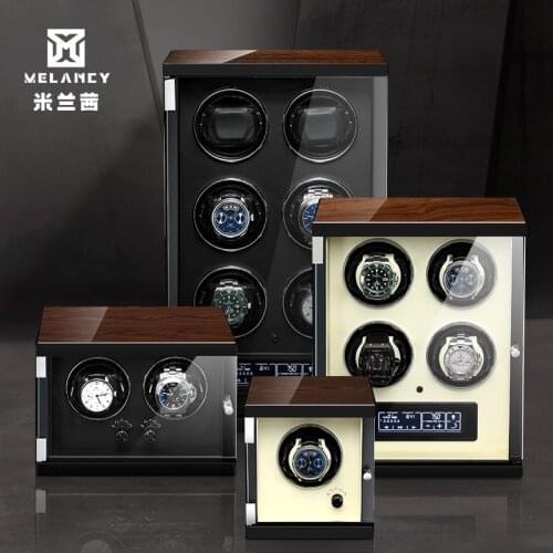 Automatic Wooden Watch Winder Box Accessories Display Mechanical Rotating watch uhrenbeweger for men watch