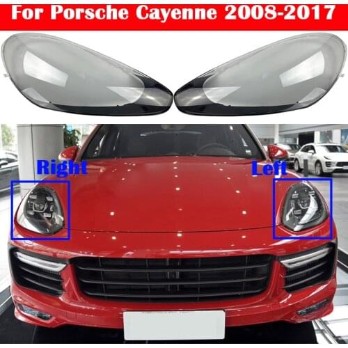 Auto Front Headlight Cover Headlamp Lampshade Lampcover Car Head Lamp light Glass Lens Shell For Porsche Cayenne 2008-2017