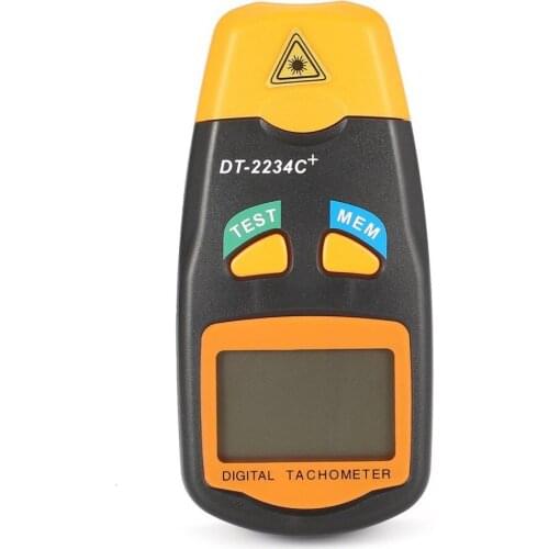DT2234C+Digital Laser Tachometer RPM Meter Non-Contact 2.5RPM-99999RPM Speedometer LCD Display Speed Meter DT2234C Tester Speed
