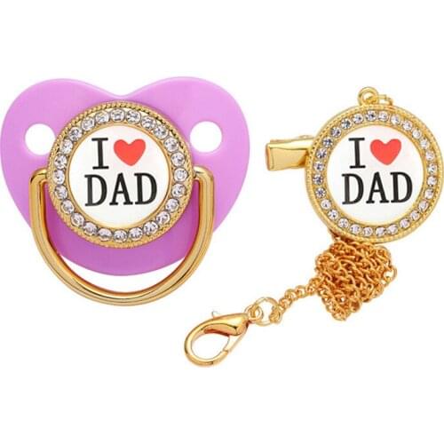 Love Dad Series Baby Pacifier Baby Play Mouth Children Silicone Weaning Artifact Chupetes Para Bebes Tetine Bebe Chupete Cоска