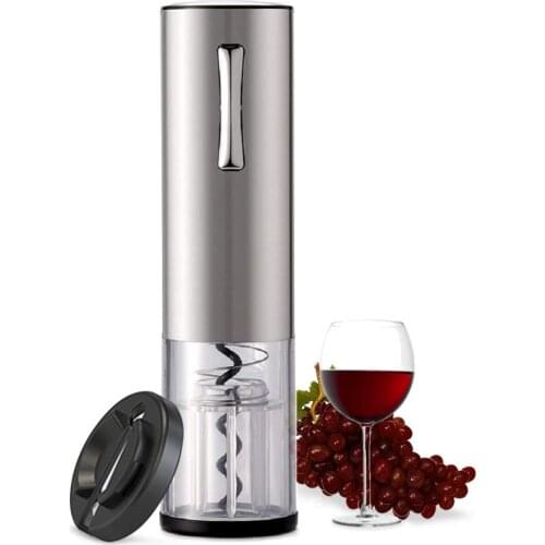 Electric Wine Opener with Foil Cutter, Battery Powered Automatic Wine Corkscrew, One-click Button Electric Corkscrew Rechargeabl