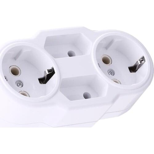 European Conversion Plug 1 to 4 Way Socket Adapter EU Standard Power Adapter Socket 1 to 4 Port EU Plugs Converter