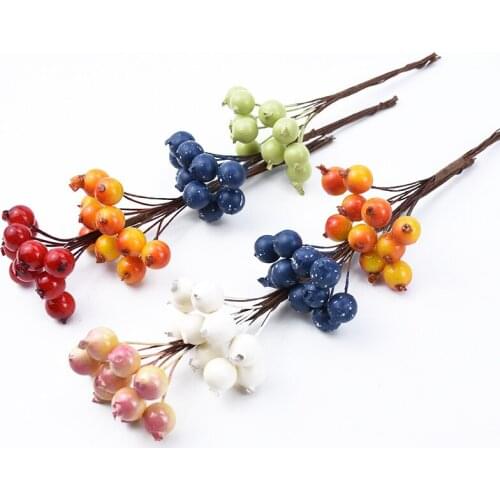 20 Pieces artificial flowers Cherry blossom diy gifts Christmas crafts vases for home decor wedding home decoration accessories