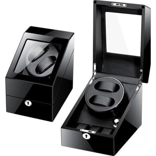 Watch Box Automatic Watch Winder Rotator Holder PU Leather Watch Winding Storage Case 2+3 Display Box Organizer Silent Operation
