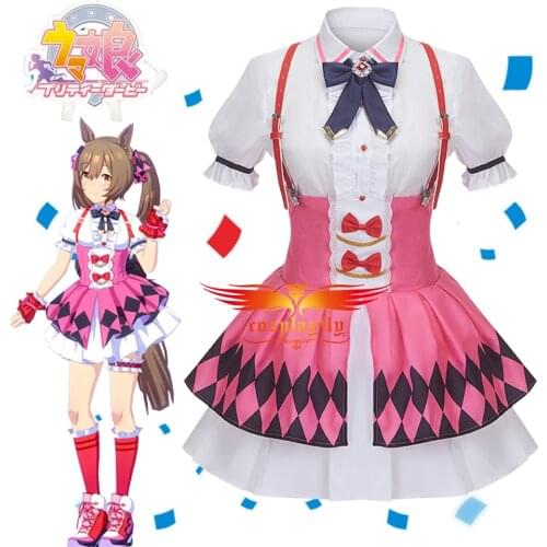Anime Umamusume: Pretty Derby Smart Falcon Cosplay Costumes Special Week COS Women Suspender Skirt Blouse Accessories Halloween