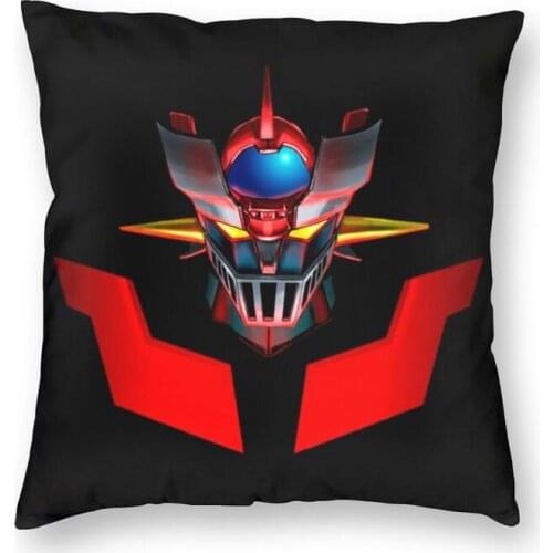 Fashion Mazinger Z Mad Robot Throw Pillow Cover Home Decor Custom Square Grendizer Anime Manga Cushion Cover 40x40 Pillowcover