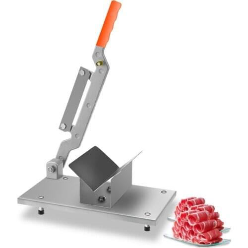 Meat Slicer ，Manual Frozen Meat Slicing Cutting Machine Beef Slicer Roll Meat Vegetable Cutter Meat Cheese Food Slicer for Hot P