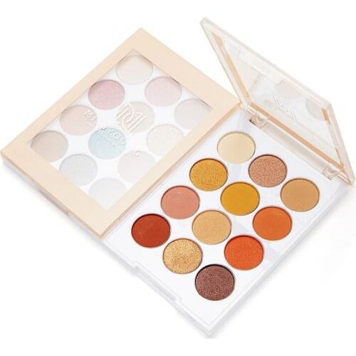 12-color Waterproof Smudge-proof Eyeshadow Palette Long-lasting Shimmer Matte Eye Shadow