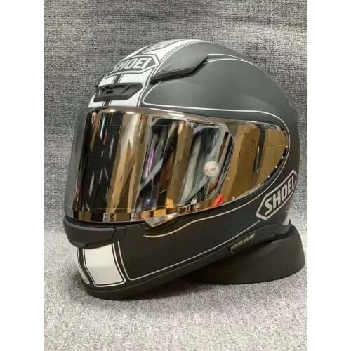 Full Face Motorcycle Helmet SHOEI Z7 RF-1200 NXR Flagger TC-5 Helmet Riding Motocross Racing Motobike Helmet-Matt Black/White
