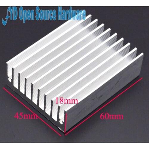Heat sink 60 * 45 * 18MM (silver) high-quality radiator