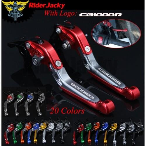 RiderJacky LOGO "CB1000R" Motorcycle CNC Brake Clutch Levers For Honda CB1000R 2008-2016 2015 Adjustable Extendable Foldable