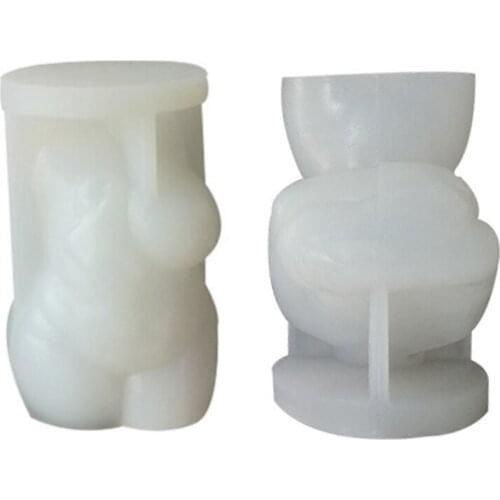Naked Woman Silicone Body Candle Mold,Thick Female Body 3D Curved Figure Mould for Making DIY Soap,Chocolate Epoxy Resin
