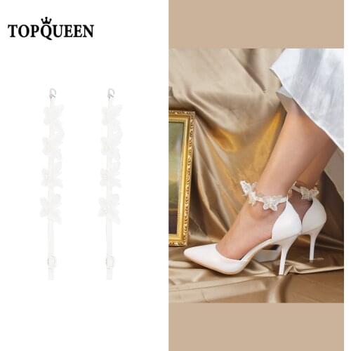 TOPQUEEN-AS11 Butterfly Shoelaces and High Heels Decoration Belt Band Holding Loose high Heels Pumps