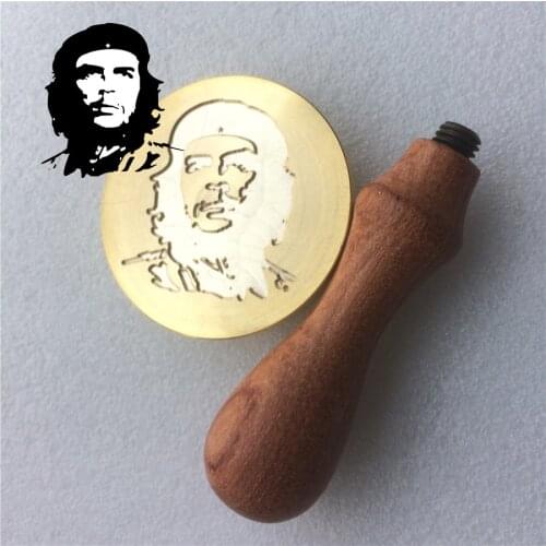 Wax Stamp Che Guevara wood handle,DIY Ancient Seal Retro Stamp,Personalized Stamp Wax Seal High Quality