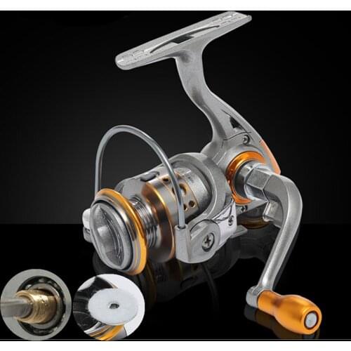 12+1 BB Mini Fishing Reel 5.2:1 Small Metal Spinning Reel Left/right Interchangeable Handed Winter Ice Wheel Max Drag 7kg