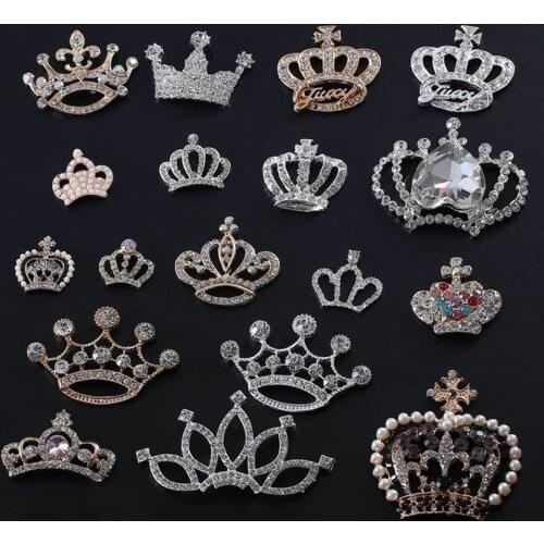 5pcs/lot Imperial Crown Metal Alloy Buttons Snap Buttons for Phone Case Decoration DIY Materials Wedding Decoration Bag Buttons