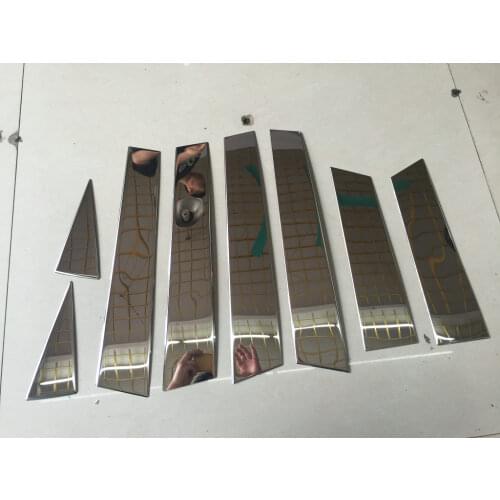 Window Center Pillars Cover Trim for 2015-2021 Nissan Murano Molding Car Accessories Decoration Style Steel