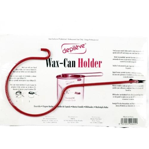 DEPILEVE Depil 2 Silver/Red Plated Wax-Can Holders - 2 Pieces 'Original Products' Hold The Waxing Container. Heat Proof